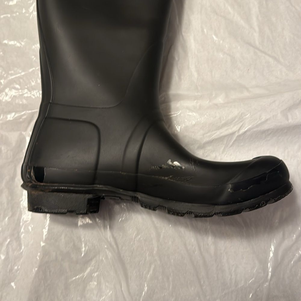 Hunter Women’s Original Tall Waterproof Solid Matte Black Size US 7 - Picture 13 of 14